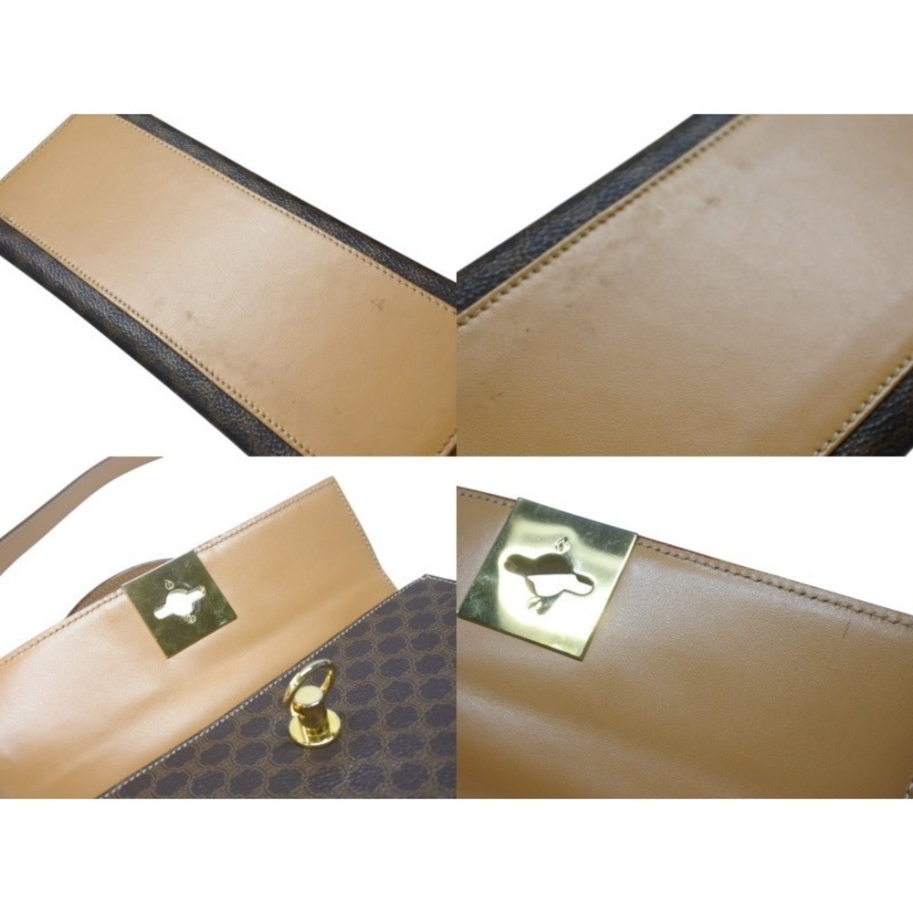 Celine Macadam Handbag Brown Leather - Picture 8 of 10